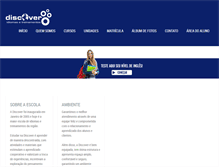 Tablet Screenshot of escoladiscover.com.br